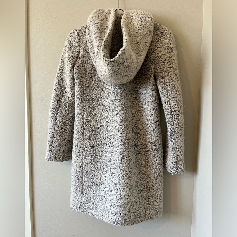 Cole Haan Women’s Signature Asymmetrical Walker Coat Marled Grey Coat - Picture 6 of 6